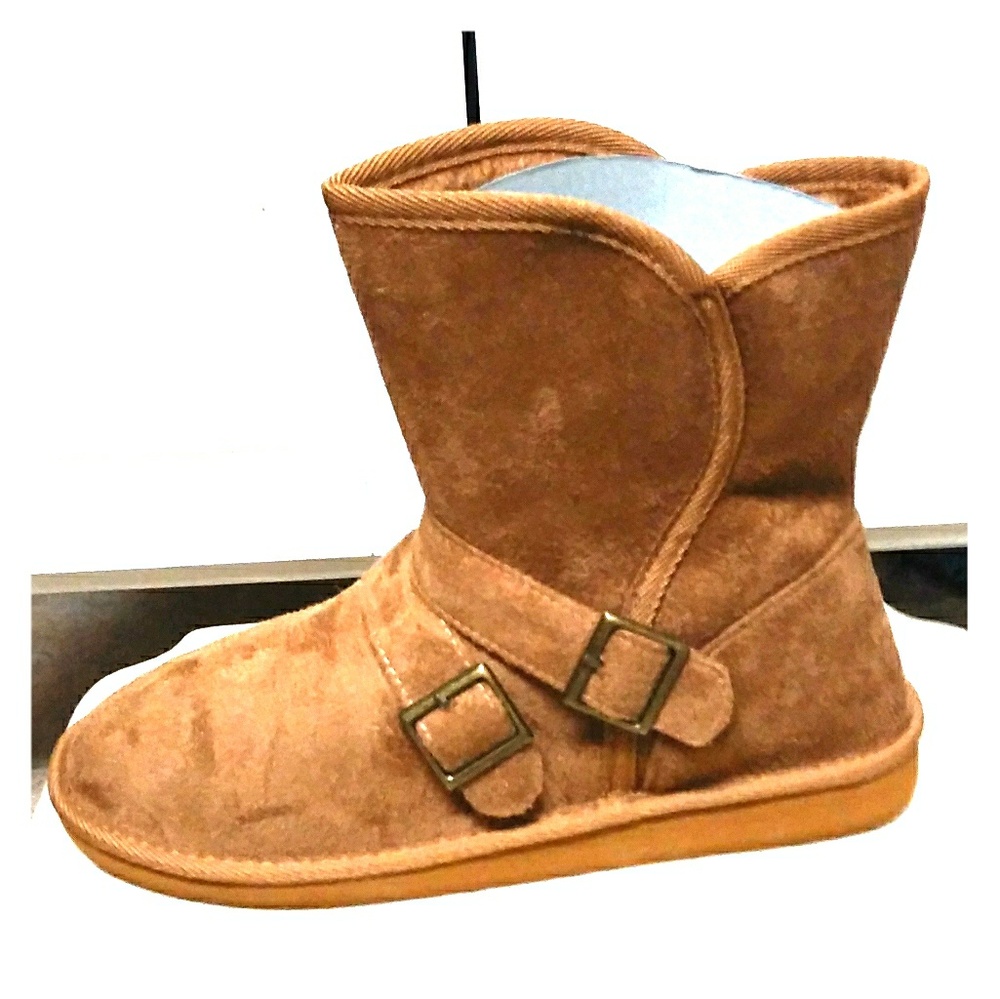 New WOMEN'S STYLISH CASUAL ANKLE FASHION BOOT-TAN